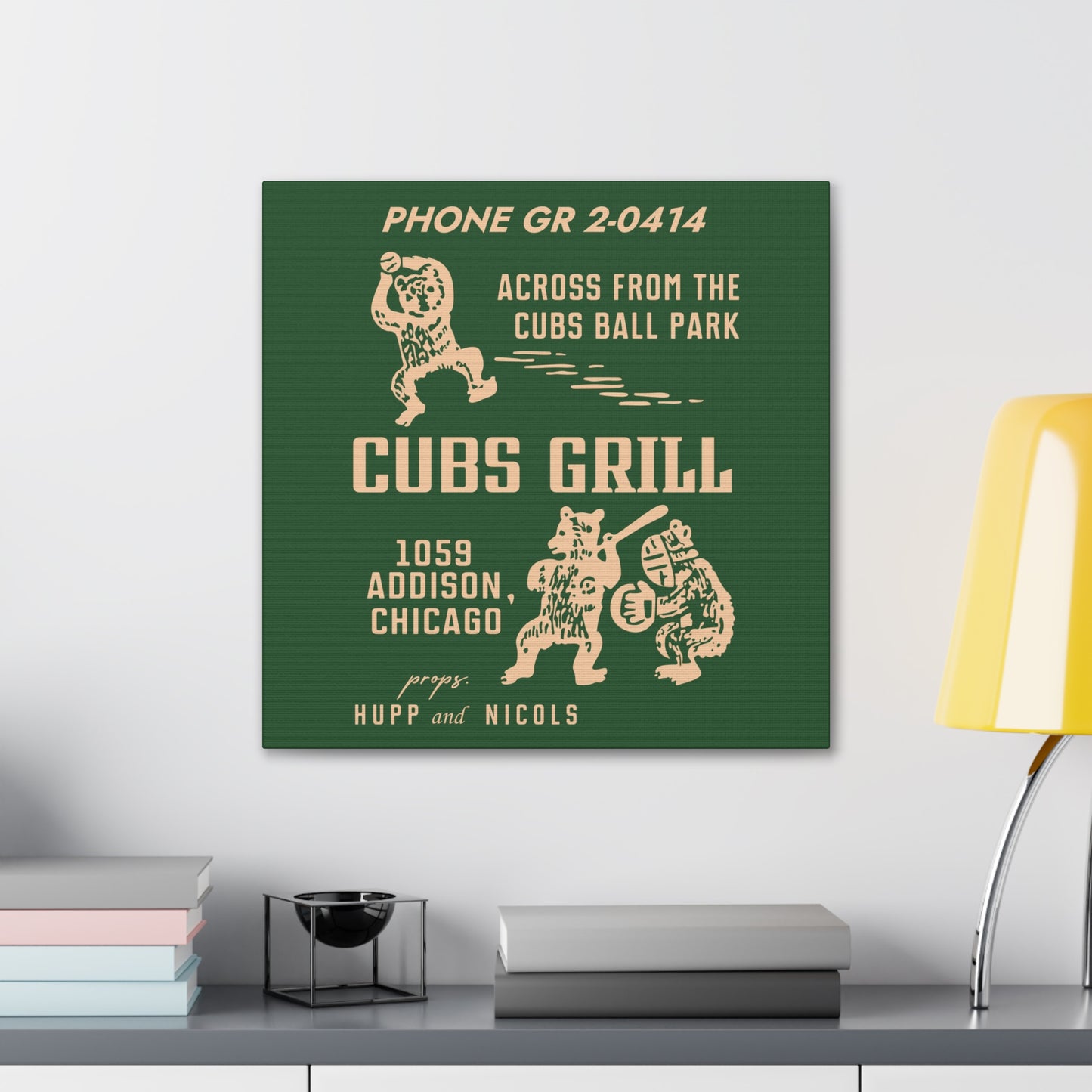 Cubs Grill - Canvas Wall Art