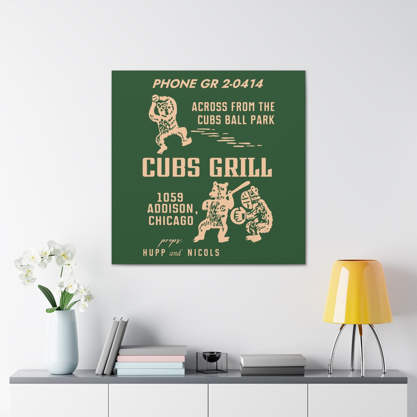 Cubs Grill - Canvas Wall Art