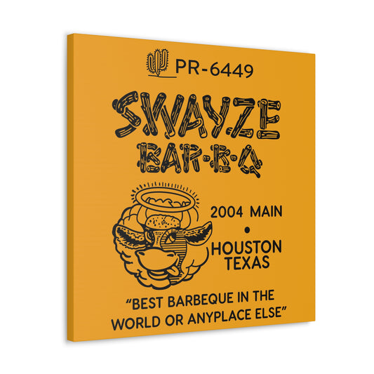 Swayze BBQ - Canvas Wall Art