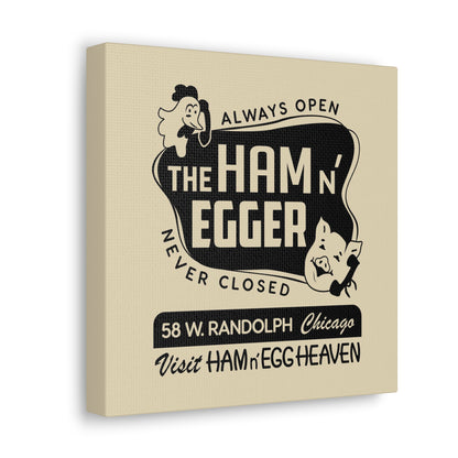 Ham n' Egger - Canvas Wall Art (Beige)