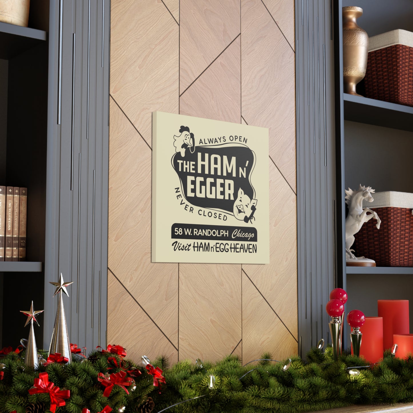 Ham n' Egger - Canvas Wall Art (Beige)