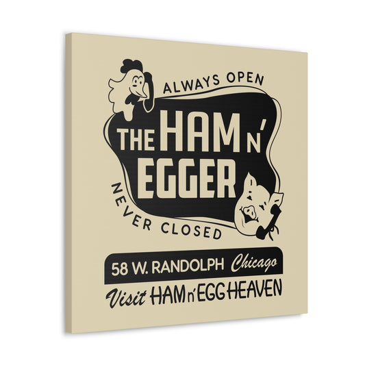 Ham n' Egger - Canvas Wall Art (Beige)