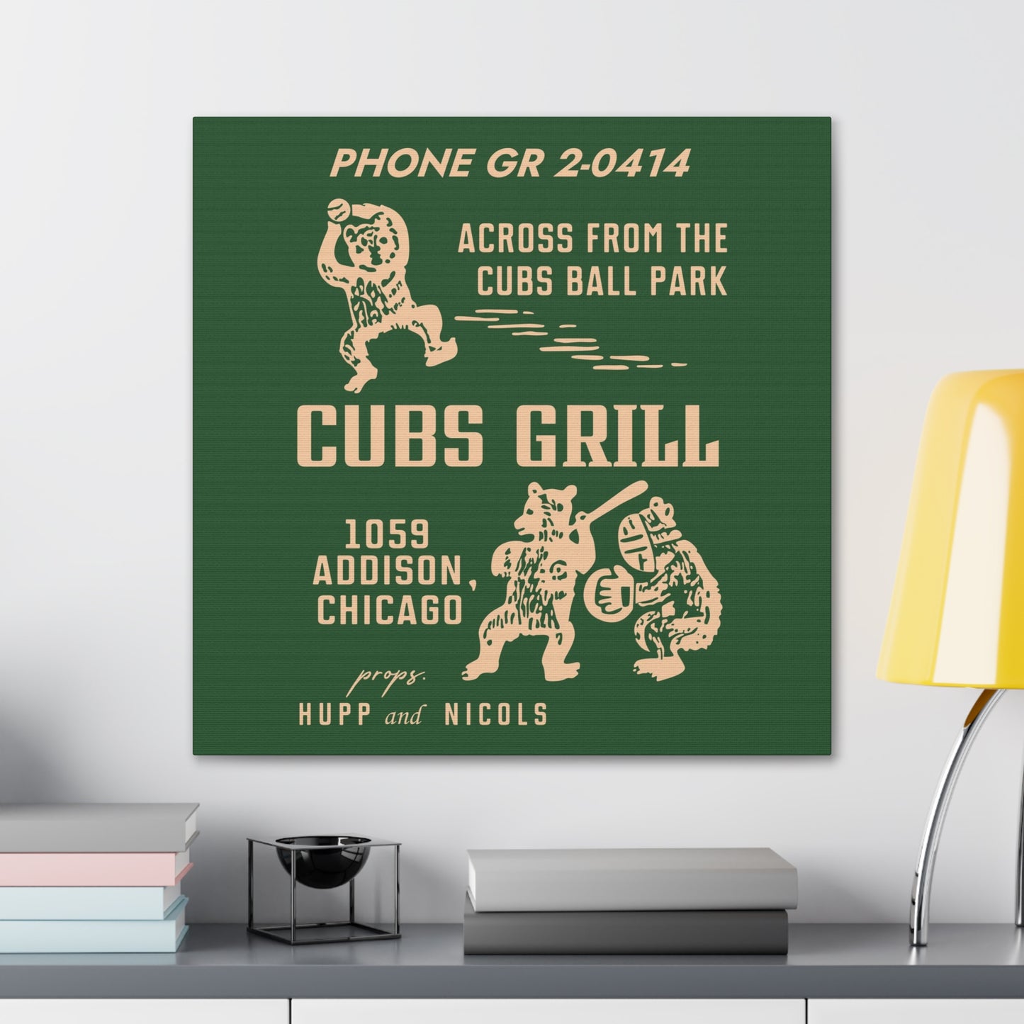 Cubs Grill - Canvas Wall Art